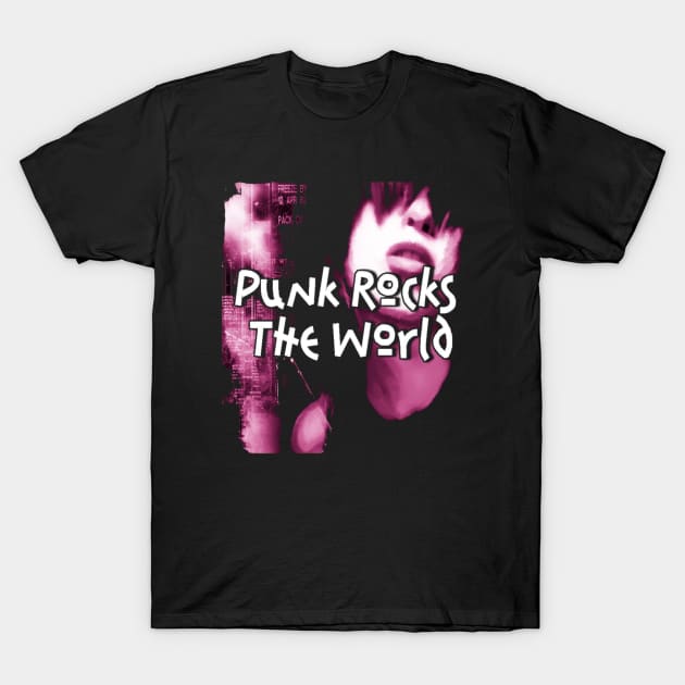 Punk Rocks The World T-Shirt by Metal Kross Productions